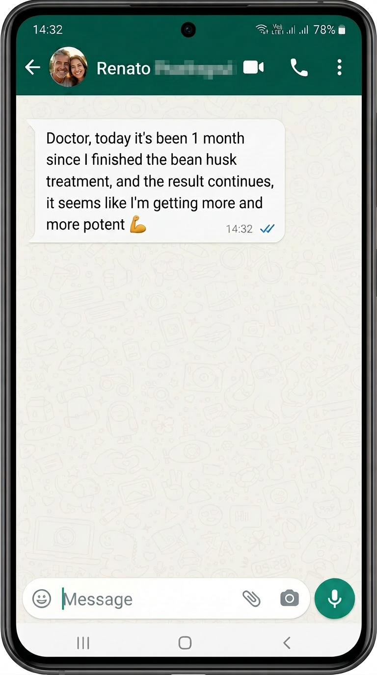 WhatsApp message from Renato